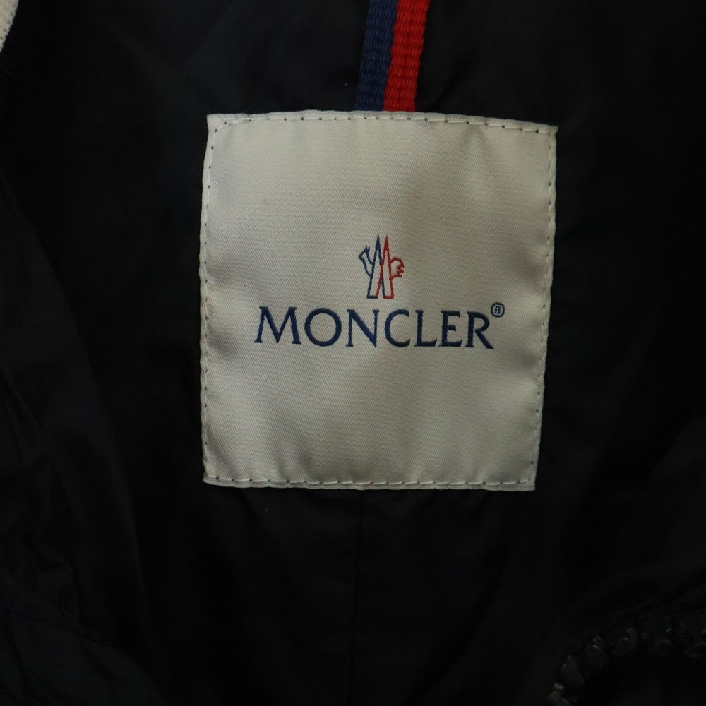 MONCLER(モンクレール) KENYA GIUBBOTTO ボーダーハイネック ナイロンミリタリージャケット ブルゾン ブラック 101-092-41120-50