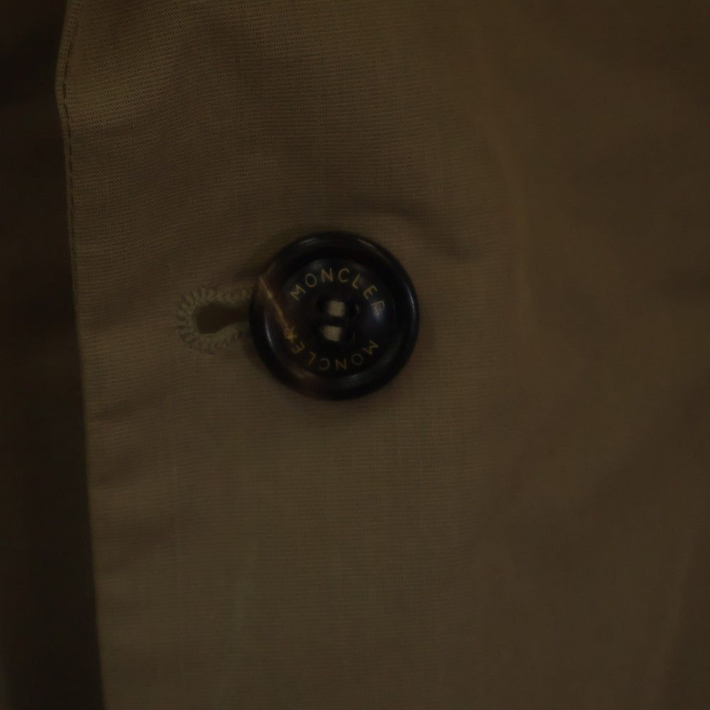 MONCLER(モンクレール) POTHUAU スリーブロゴ シルク混 コットンテーラードジャケット ベージュ D10913030500 549NY