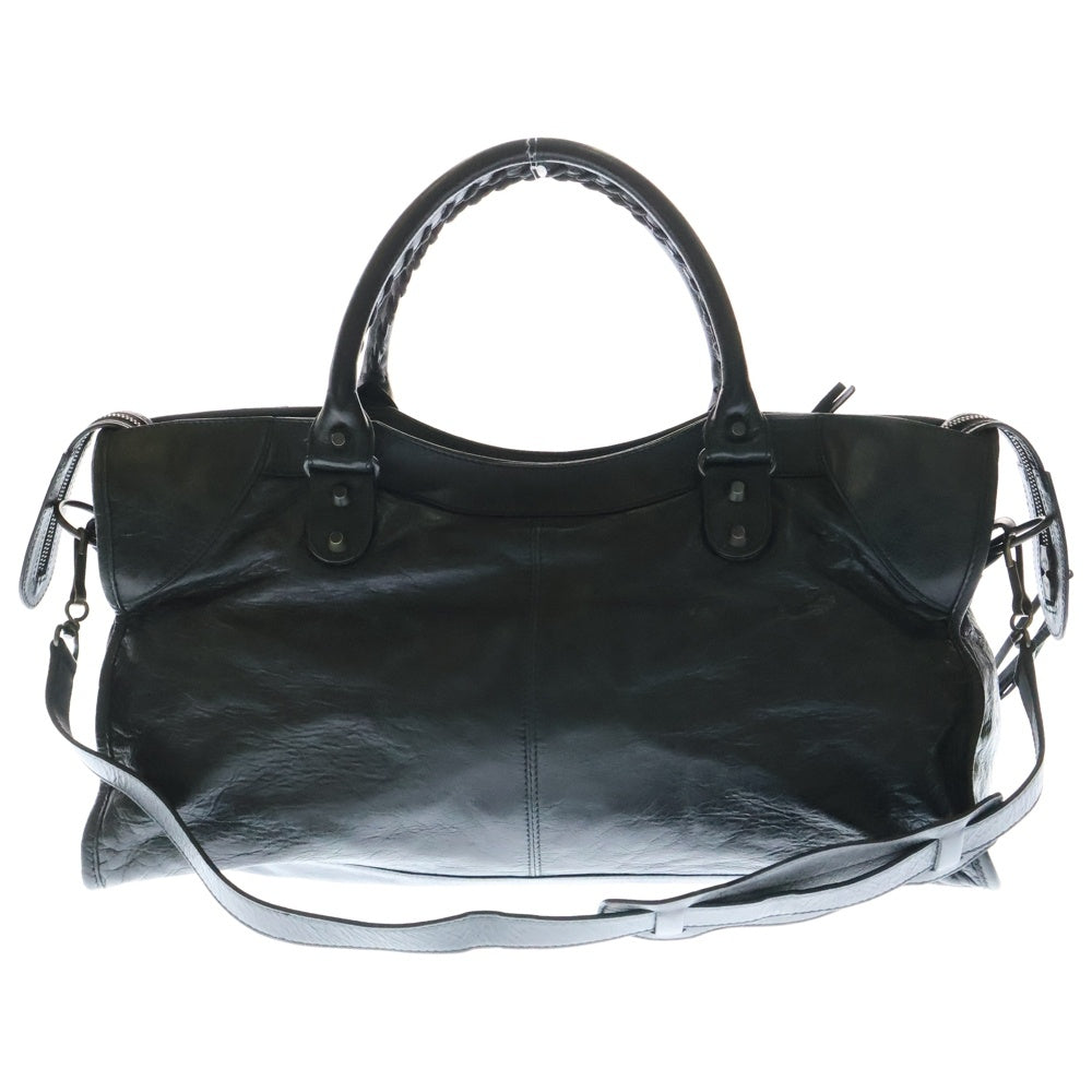 BALENCIAGA(バレンシアガ) ザパートタイム 2wayハンドバッグ ショルダーバッグ ブラック ゴールド金具 レザー