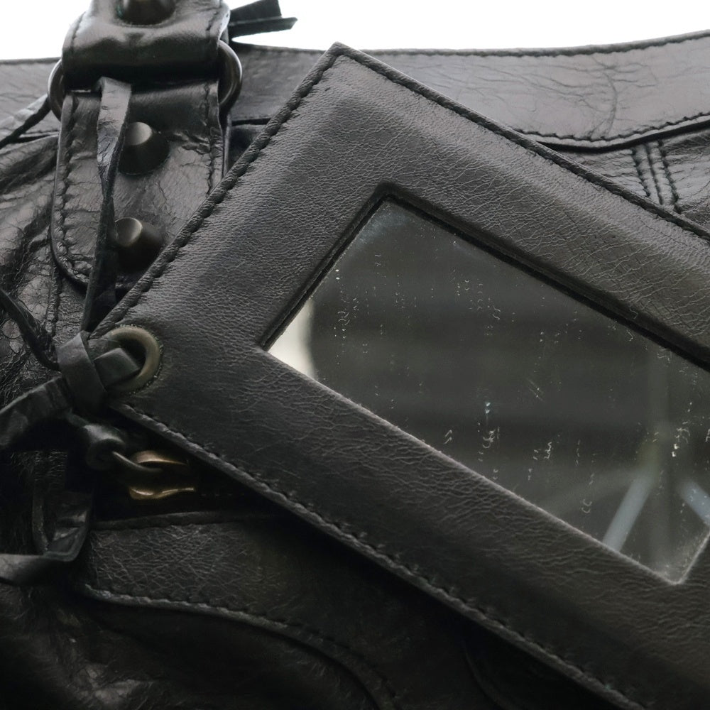 BALENCIAGA(バレンシアガ) ザパートタイム 2wayハンドバッグ ショルダーバッグ ブラック ゴールド金具 レザー