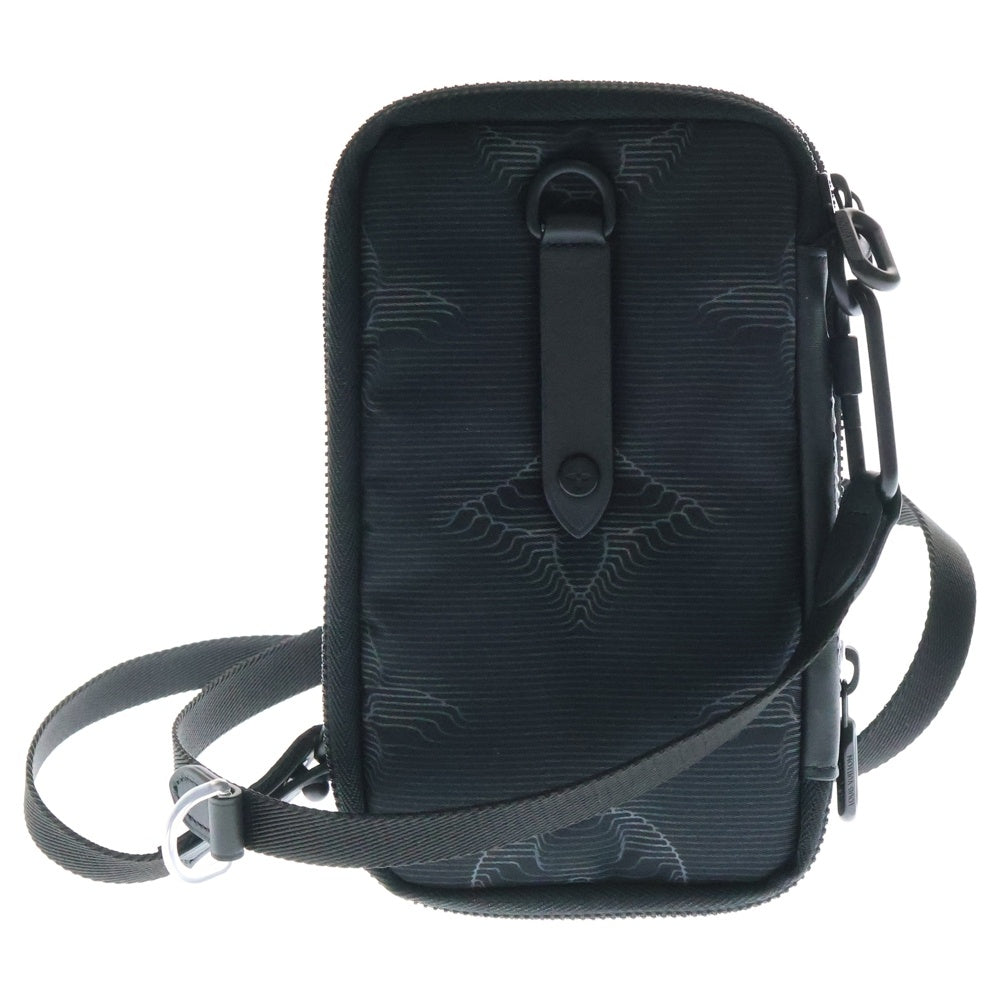 LOUIS VUITTON(ルイヴィトン) 3Dモノグラム ダブルフォンポーチ M80141 ナイロン ブラック ショルダーバッグ