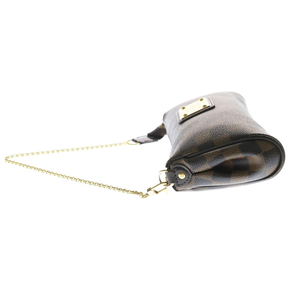 LOUIS VUITTON(ルイヴィトン) ダミエ エヴァ ハンドバッグ ミニバッグ チェーンバッグ ブラウン ゴールド金具 PVC M55213