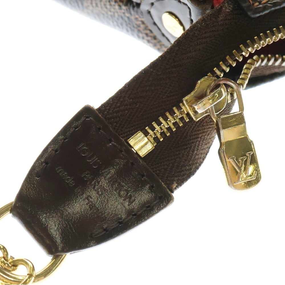 LOUIS VUITTON(ルイヴィトン) ダミエ エヴァ ハンドバッグ ミニバッグ チェーンバッグ ブラウン ゴールド金具 PVC M55213