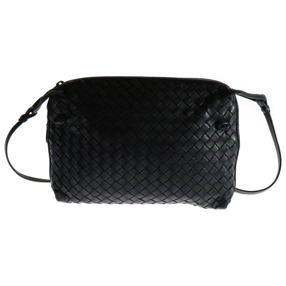 BOTTEGA VENETA(ボッテガヴェネタ) イントレチャート ショルダーバッグ ポシェット ブラック レザー