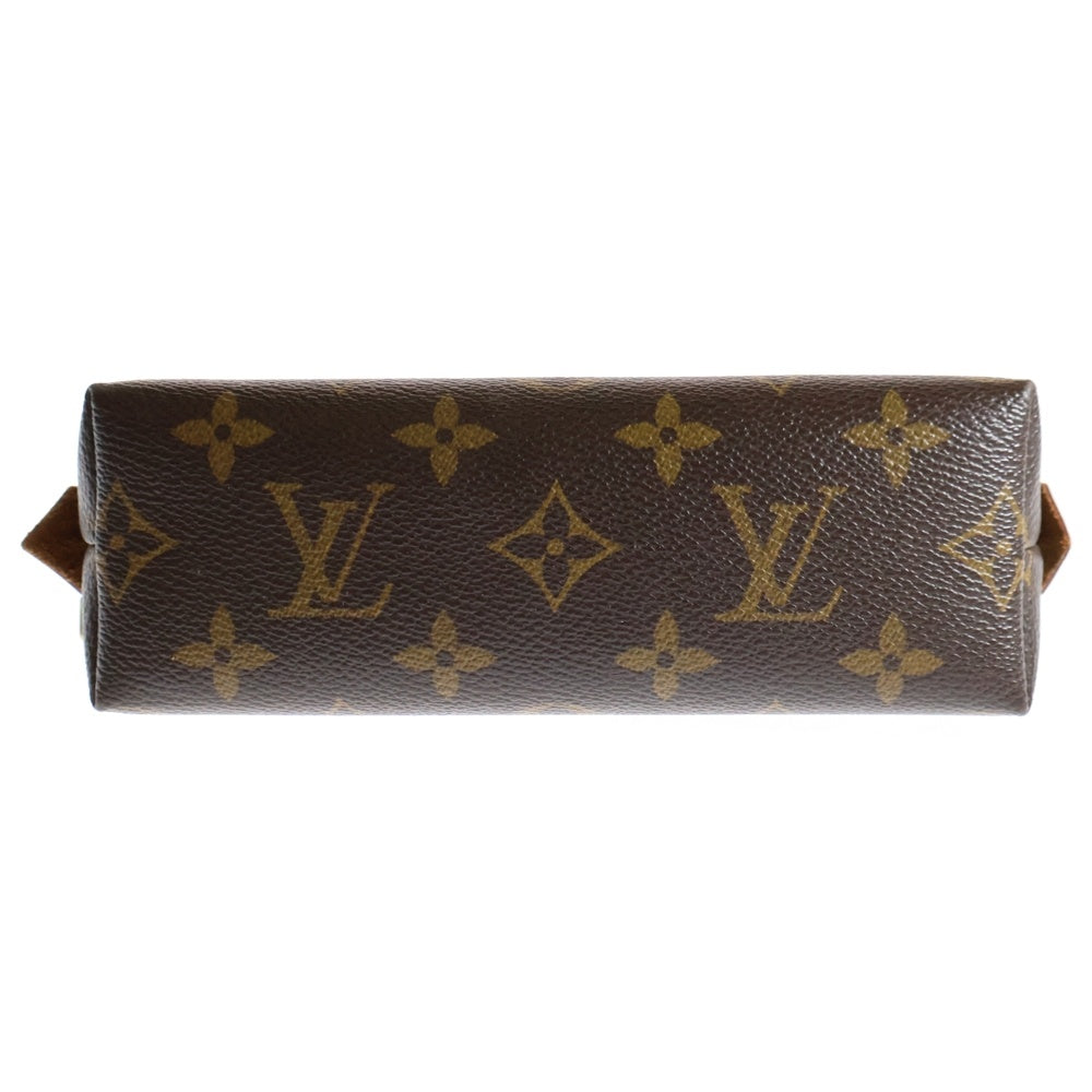 LOUIS VUITTON(ルイヴィトン) モノグラム ポシェット・コスメティック ポーチ ケース 収納 ブラウン ゴールド金具 PVC M47515