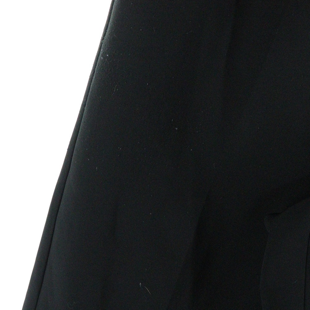 CLASSICAL ELF(クラシカルエルフ) 1タック ストレッチ ストレート スラックスパンツ ブラック レディース