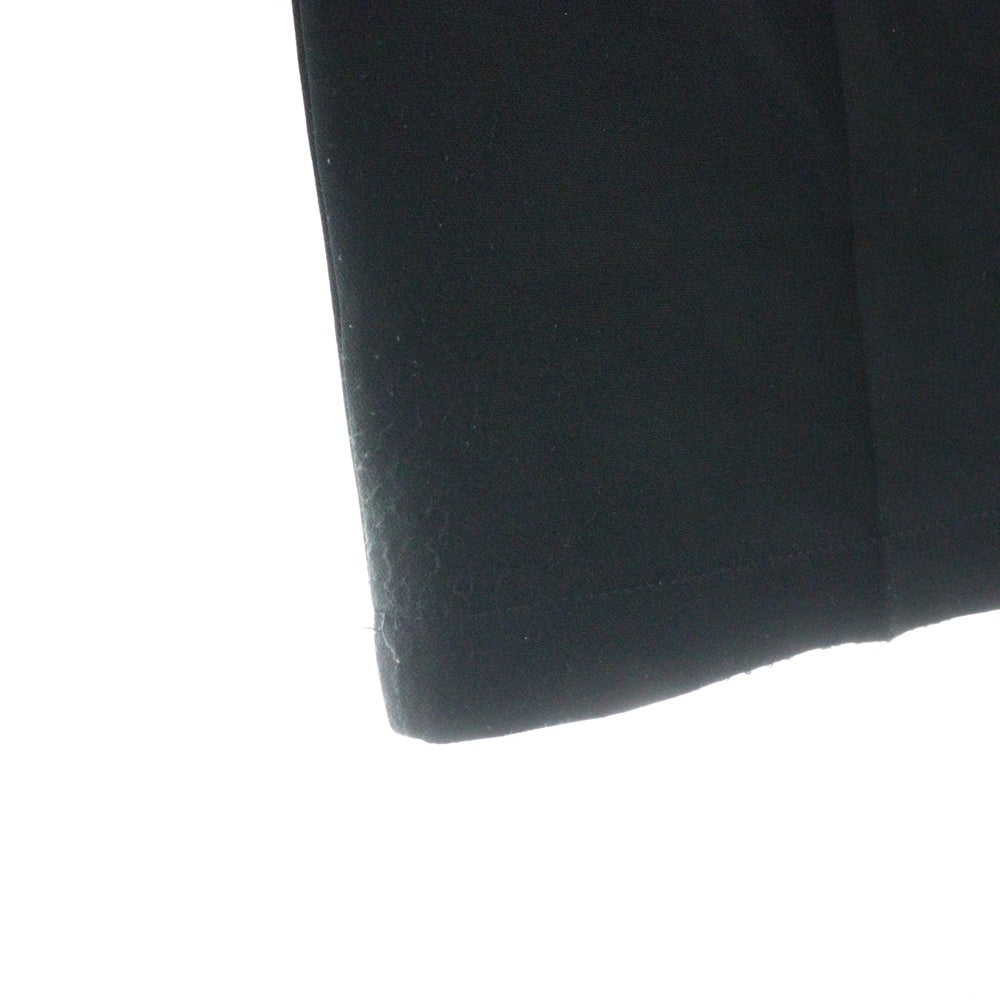 CLASSICAL ELF(クラシカルエルフ) 1タック ストレッチ ストレート スラックスパンツ ブラック レディース