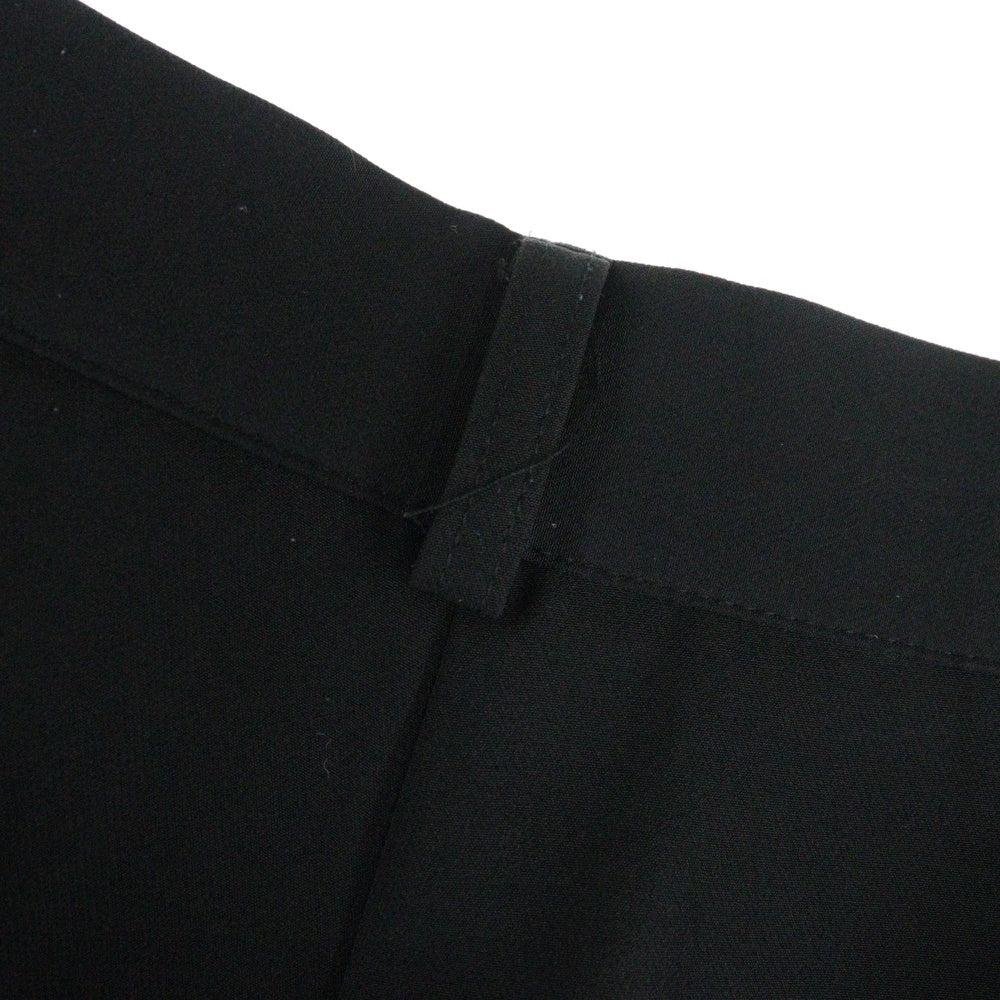 CLASSICAL ELF(クラシカルエルフ) 1タック ストレッチ ストレート スラックスパンツ ブラック レディース