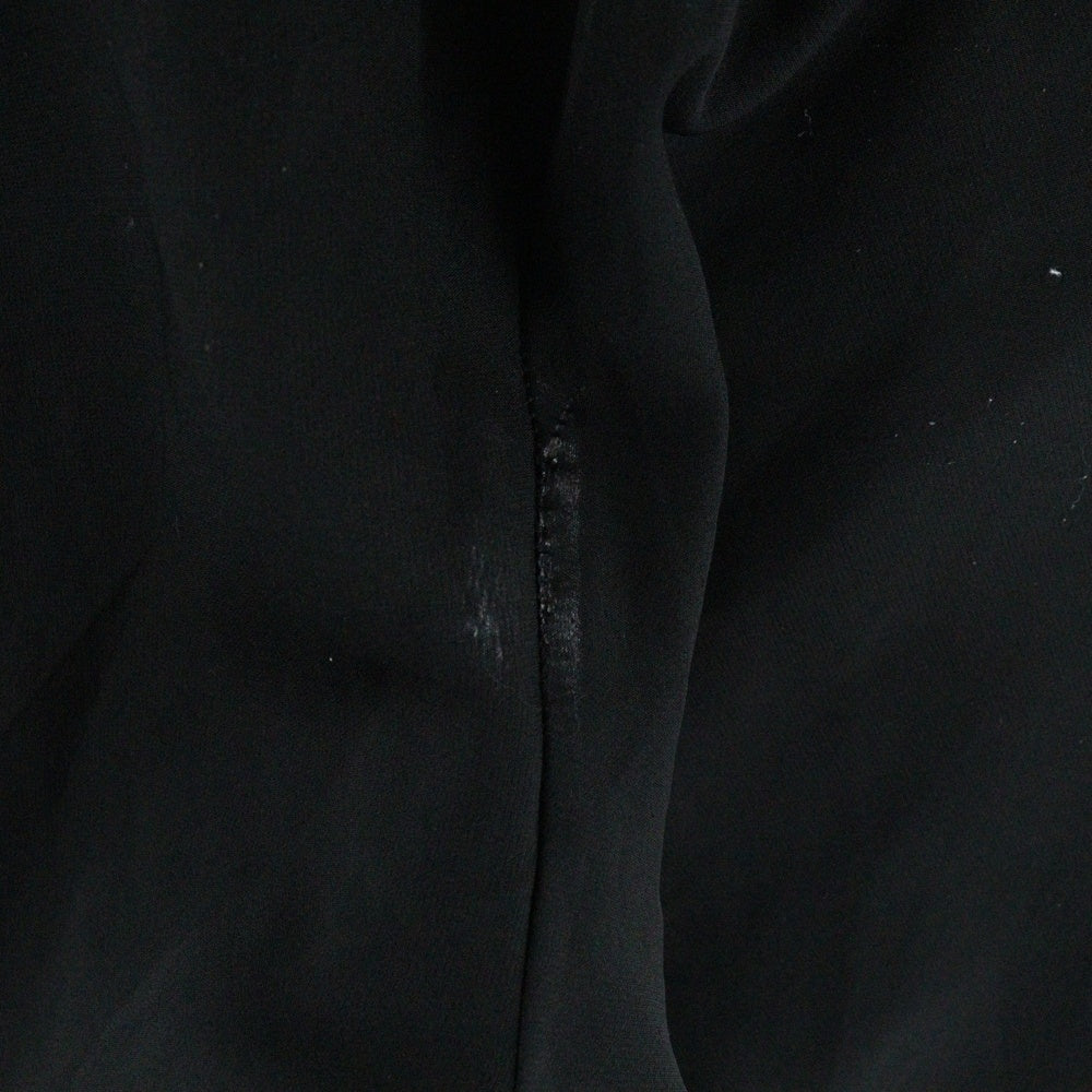 CLASSICAL ELF(クラシカルエルフ) 1タック ストレッチ ストレート スラックスパンツ ブラック レディース