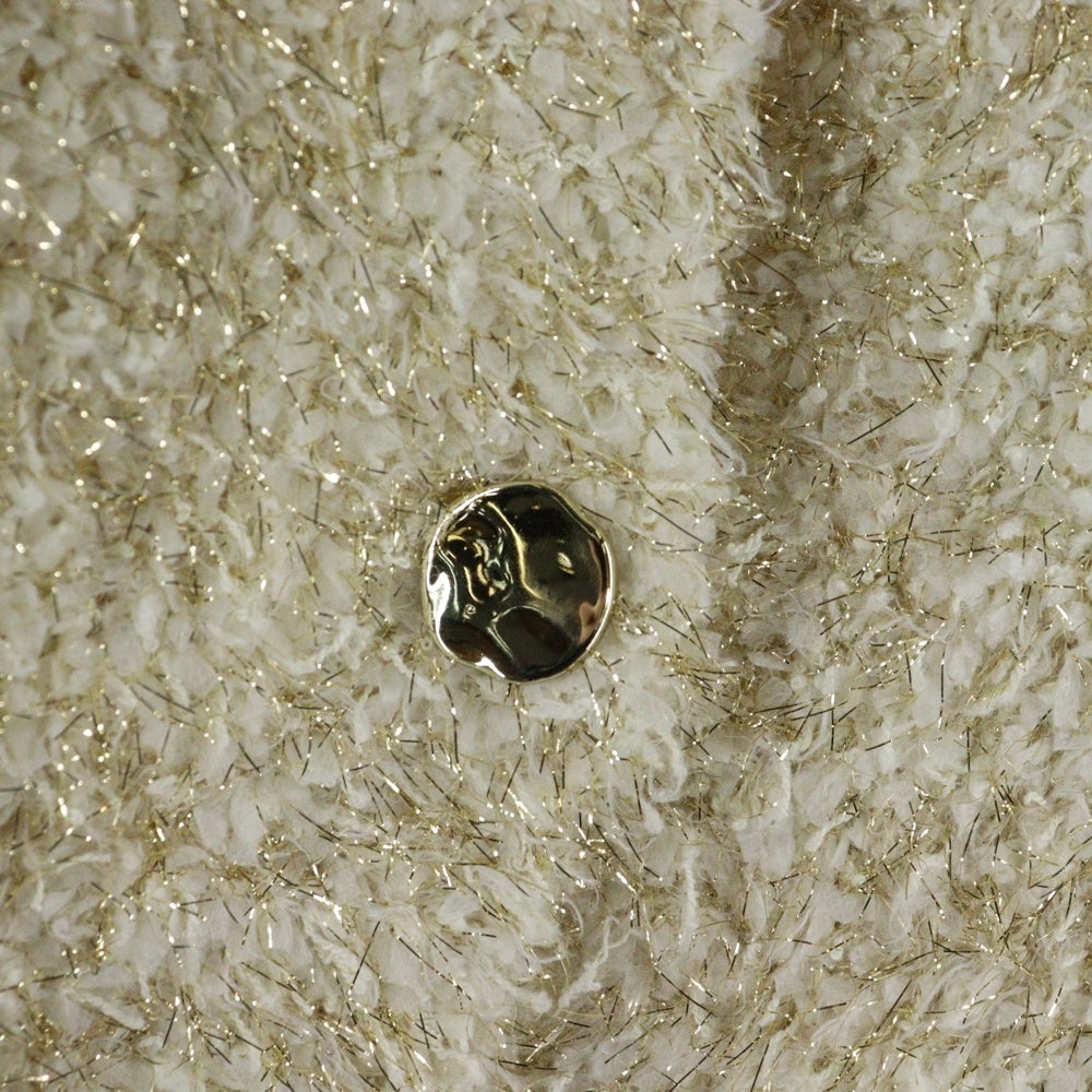 Chico(チコ) ファンシー ニット ラメ カーディガン ベージュ/ゴールド レディース