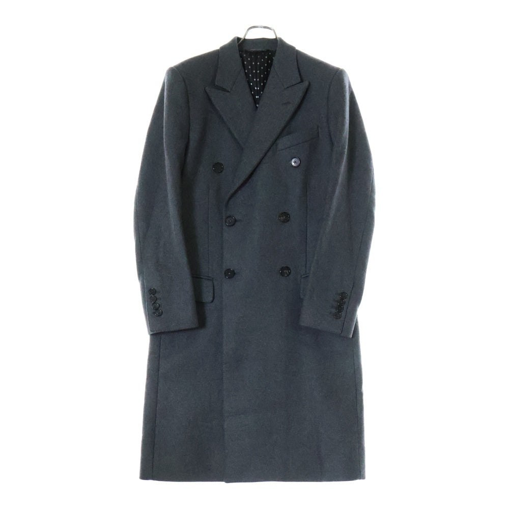 DOLCE & GABBANA(ドルチェアンドガッバーナ) ベルト付 カシミヤ ダブルチェスターコート グレー G0683T FU2PC