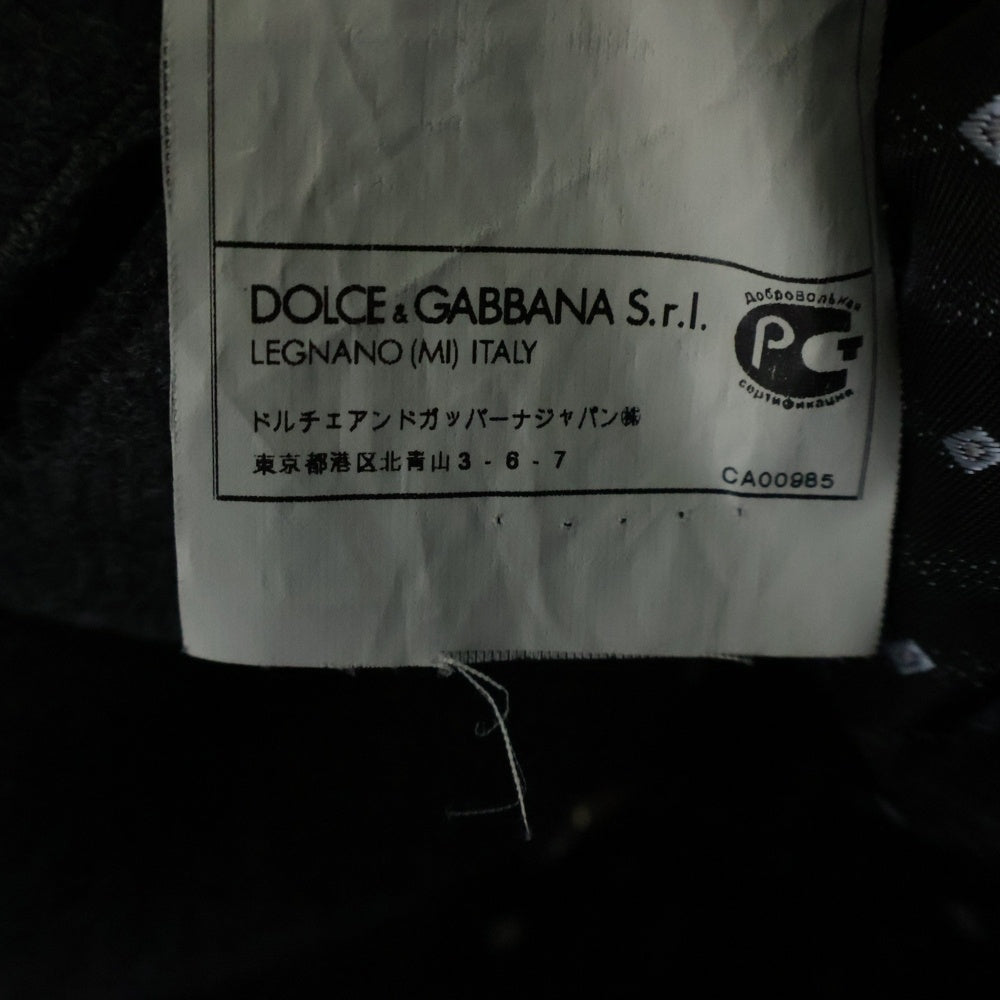 DOLCE & GABBANA(ドルチェアンドガッバーナ) ベルト付 カシミヤ ダブルチェスターコート グレー G0683T FU2PC