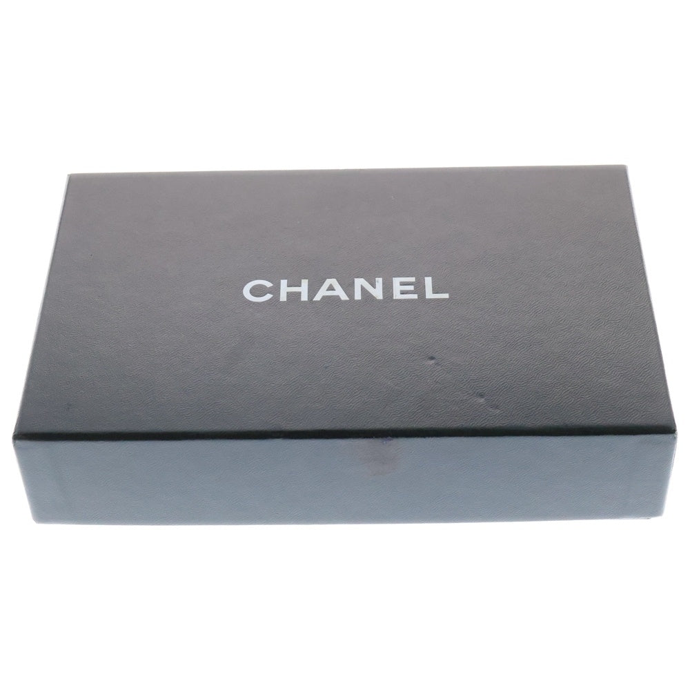 CHANEL(シャネル) ココマーク キャビアスキン 三つ折り財布 レザーロングウォレット ブラック レディース