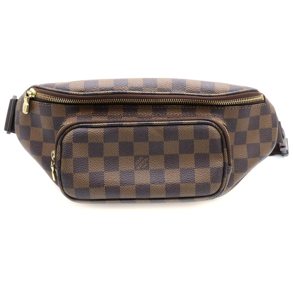 LOUIS VUITTON(ルイヴィトン) ダミエ バムバッグ メルヴィール ボディバッグ ウエストバッグ ブラウン ゴールド金具 レザー×PVC N51172