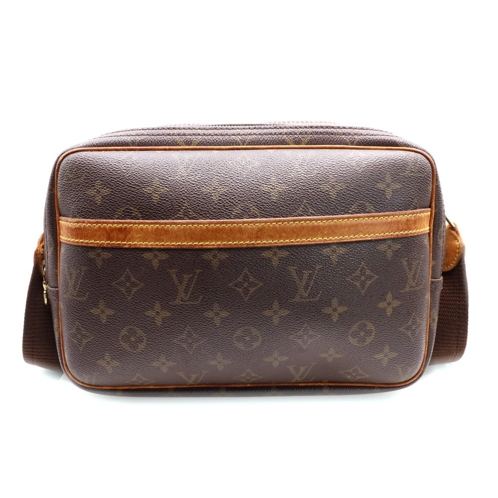LOUIS VUITTON(ルイヴィトン) リポーターPM モノグラム PVC レザー ショルダーバッグ ブラウン M45254