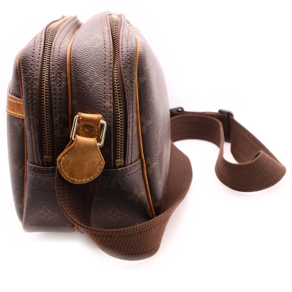 LOUIS VUITTON(ルイヴィトン) リポーターPM モノグラム PVC レザー ショルダーバッグ ブラウン M45254