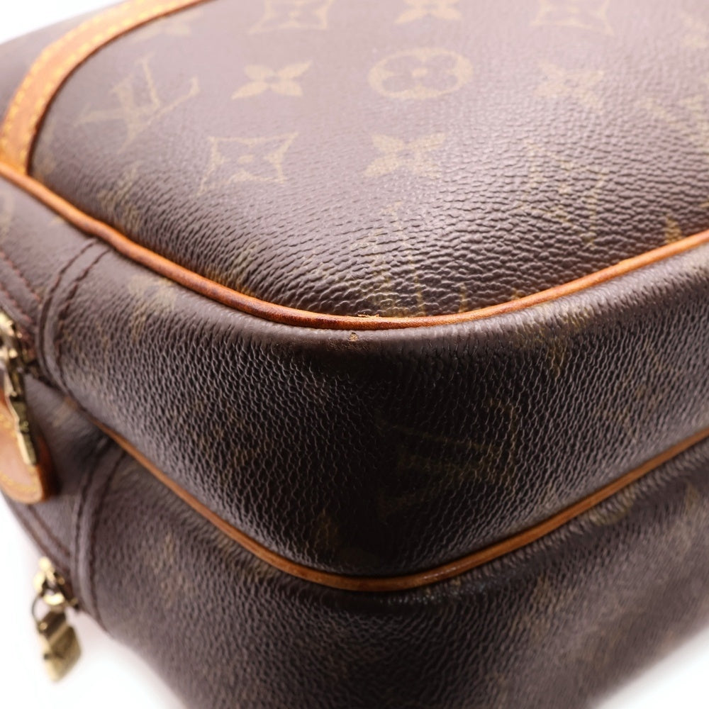 LOUIS VUITTON(ルイヴィトン) リポーターPM モノグラム PVC レザー ショルダーバッグ ブラウン M45254