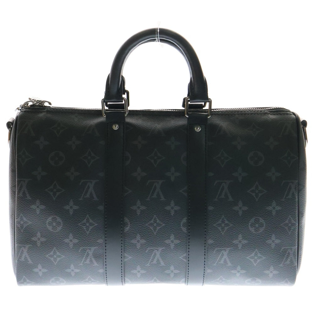 LOUIS VUITTON(ルイヴィトン) キーポルバンドリエール35 モノグラムエクリプス PVC レザー 2WAY ハンド ショルダー ボストンバッグ ブラック M46655 RFID