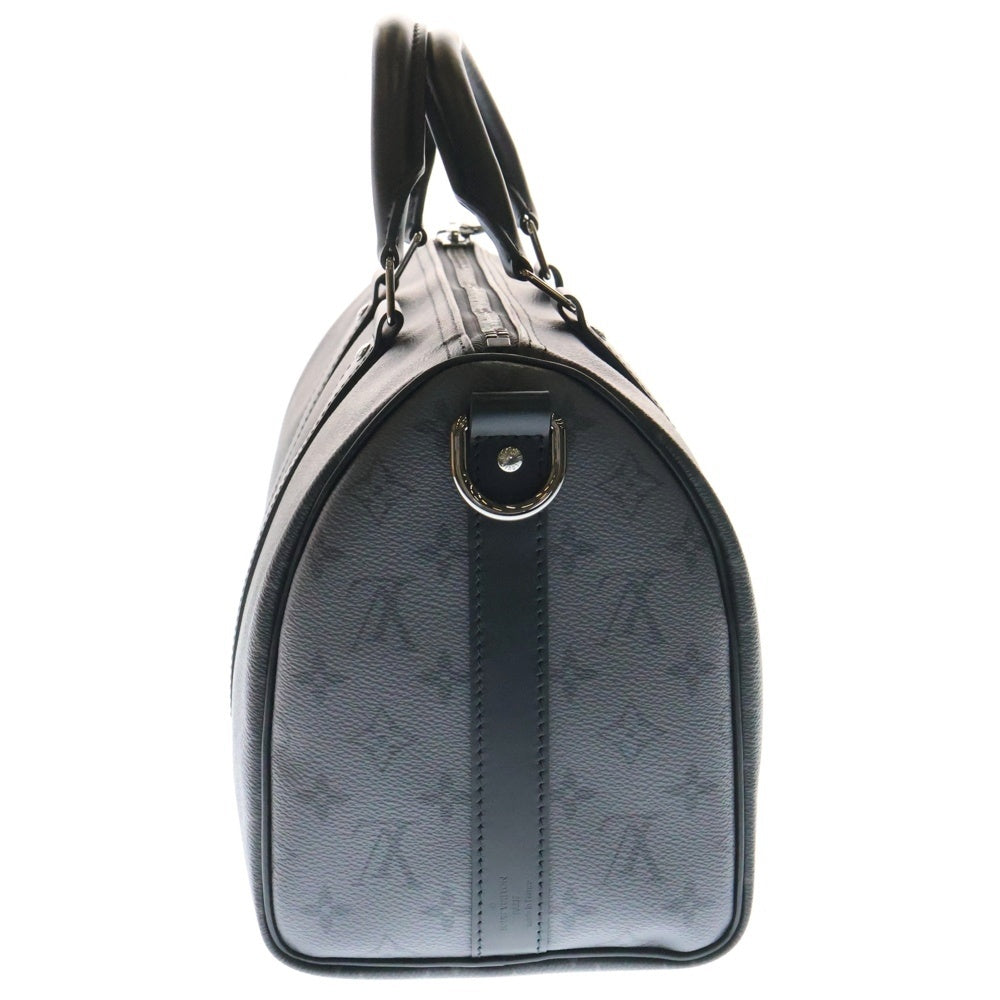 LOUIS VUITTON(ルイヴィトン) キーポルバンドリエール35 モノグラムエクリプス PVC レザー 2WAY ハンド ショルダー ボストンバッグ ブラック M46655 RFID