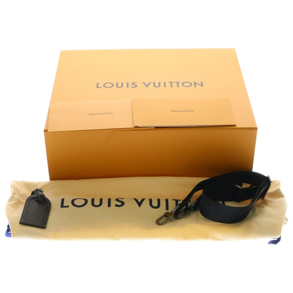 LOUIS VUITTON(ルイヴィトン) キーポルバンドリエール35 モノグラムエクリプス PVC レザー 2WAY ハンド ショルダー ボストンバッグ ブラック M46655 RFID