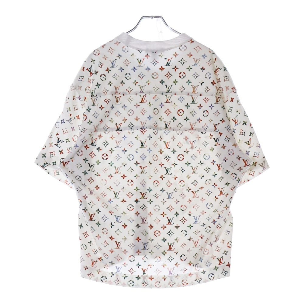 LOUIS VUITTON(ルイヴィトン) 22AW モノグラム クルーネックコットン半袖Tシャツ カットソー ホワイト RW222B SS5 FNTS81