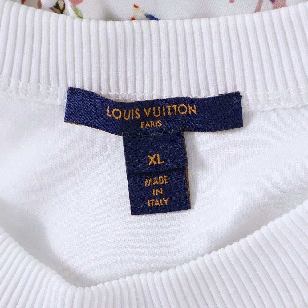 LOUIS VUITTON(ルイヴィトン) 22AW モノグラム クルーネックコットン半袖Tシャツ カットソー ホワイト RW222B SS5 FNTS81