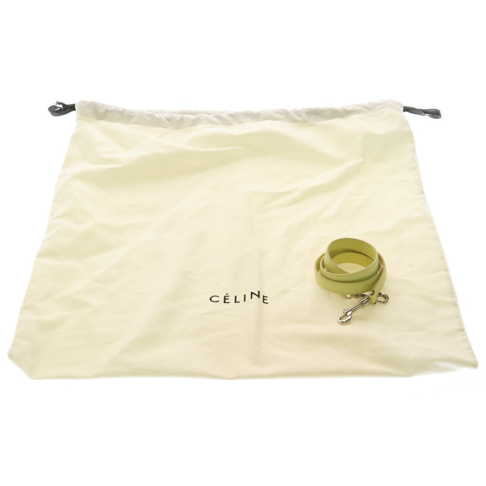 CELINE(セリーヌ) ベルトバッグ マイクロ レザー 2WAY ハンド ショルダーバッグ ライトイエロー レディース 189153