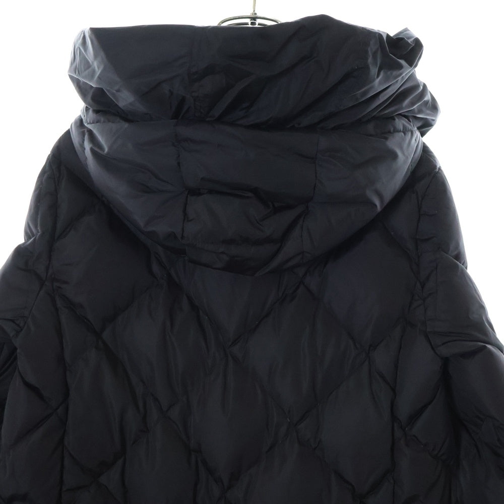 MONCLER(モンクレール) 17AW VAUROGETTE ウール切替 フード付ロングダウンジャケット ブラック レディース C20934981185 54155