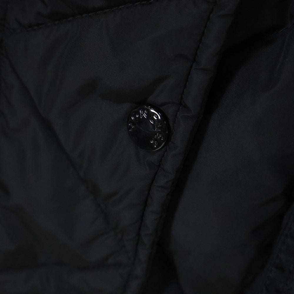MONCLER(モンクレール) 17AW VAUROGETTE ウール切替 フード付ロングダウンジャケット ブラック レディース C20934981185 54155
