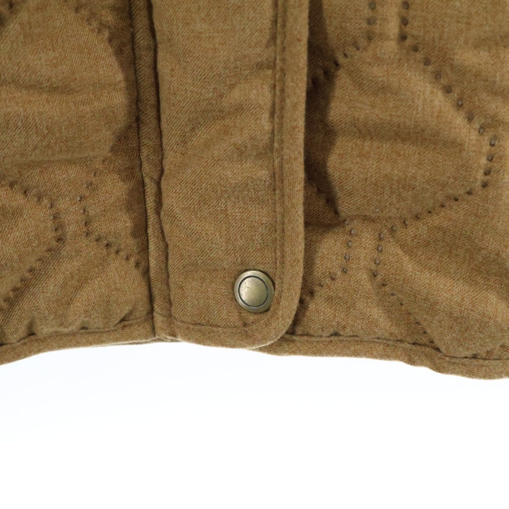 BELLE MAISON DAYS(ベルメゾンデイズ) BELLE MAISON DAYS ベルメゾンデイズ ファーフーデッド キルティング 中綿 ジップアップ ロングジャケット コート ブラウン レディース