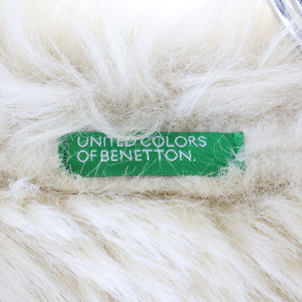 NO BRAND(ノーブランド) united colors of benetton ベネトン フェイクスウェード ファーライニング 2B テーラードジャケット ベージュ レディース