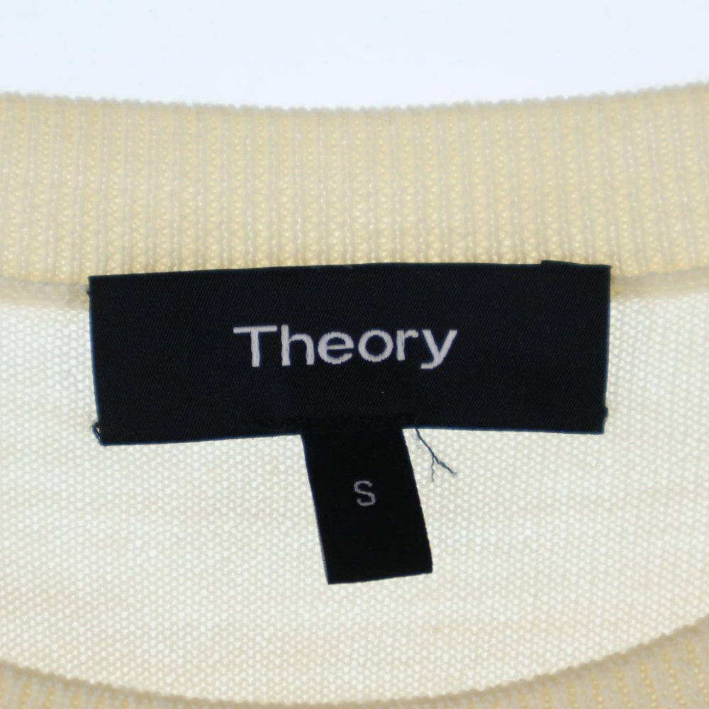 theory(セオリー) 長袖ニットセーター ホワイト レディース