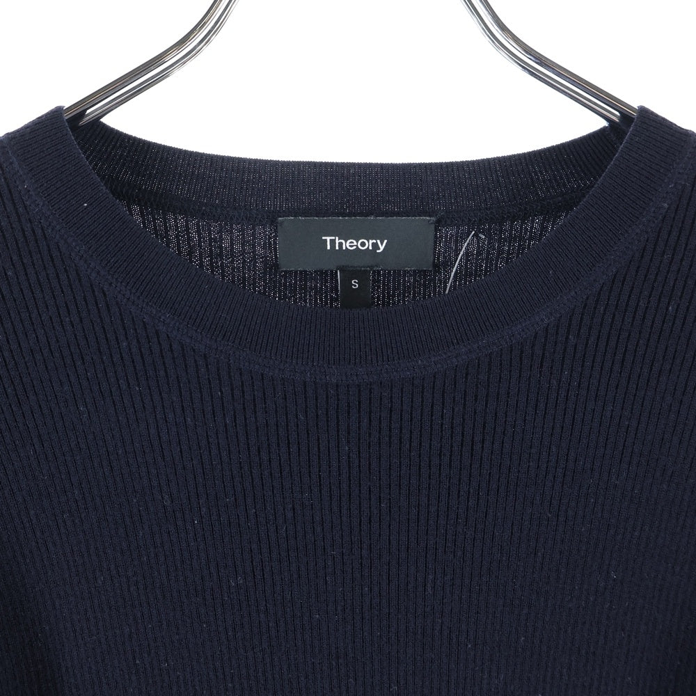 theory(セオリー) 長袖ウールニット ネイビー レディース