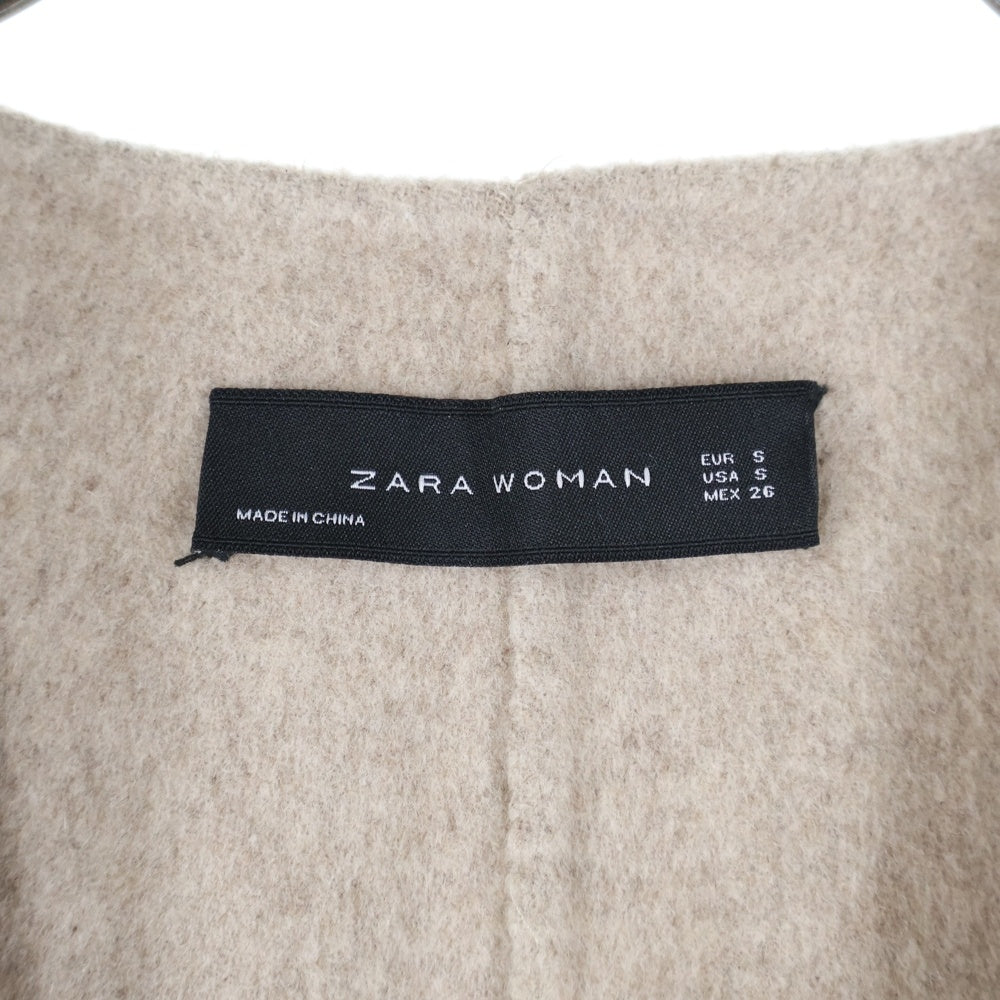 ZARA(ザラ) ノースリーブコート ベージュ レディース