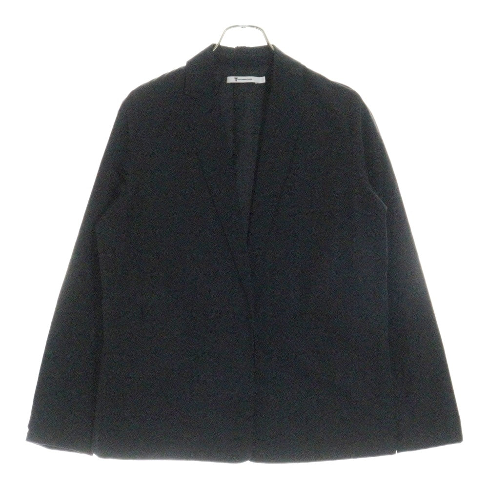 T by ALEXANDER WANG(ティーバイアレキサンダーワン) コットン ナイロン ポケットデザイン 1B テーラードジャケット ブラック