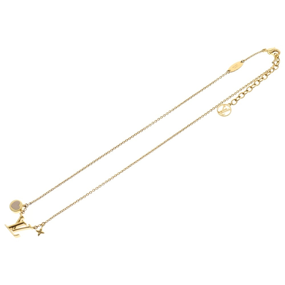 LOUIS VUITTON(ルイヴィトン) LVアイコニック ハート ネックレス ペンダント ゴールド M01424