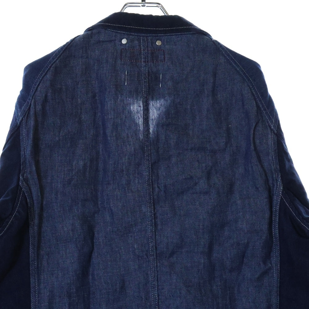 COMME des GARCONS JUNYA WATANABE MAN(コムデギャルソンジュンヤワタナベマン) 20SS ×Levi's AD2019 リーバイス 異素材切り替え マルチポケット デニムジャケット コート インディゴ WE-C901
