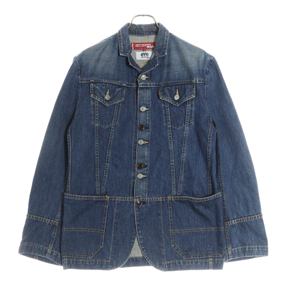 COMME des GARCONS JUNYA WATANABE MAN(コムデギャルソンジュンヤワタナベマン) 09SS ×Levi's AD2008 リーバイス 再構築 デニム トラッカージャケット カバーオール インディゴ WC-J909