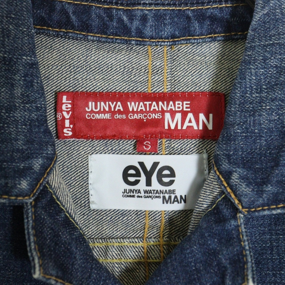 COMME des GARCONS JUNYA WATANABE MAN(コムデギャルソンジュンヤワタナベマン) 09SS ×Levi's AD2008 リーバイス 再構築 デニム トラッカージャケット カバーオール インディゴ WC-J909