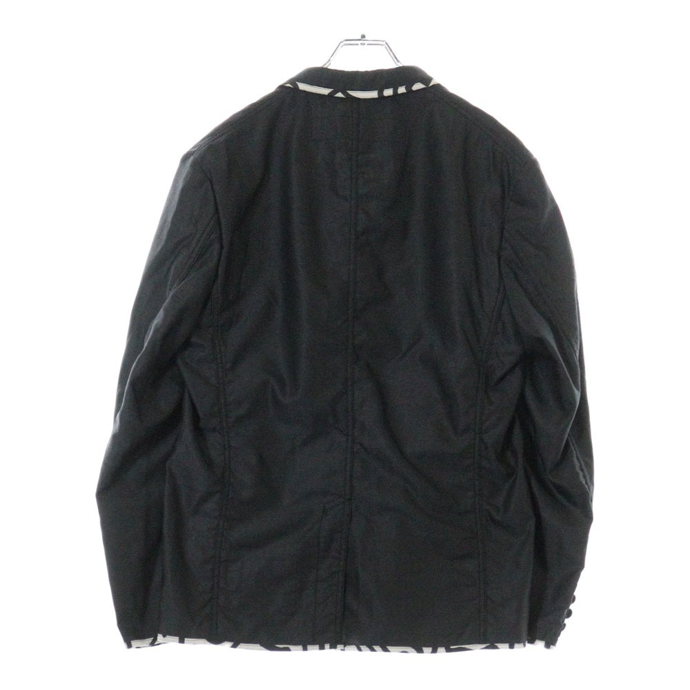 JUNYA WATANABE COMME des GARCONS(ジュンヤワタナベ コムデギャルソン) 23SS AD2022 Keith Haring キース へリング 裏地総柄プリント シルク ウール 3B テーラードジャケット グレー WK-J007