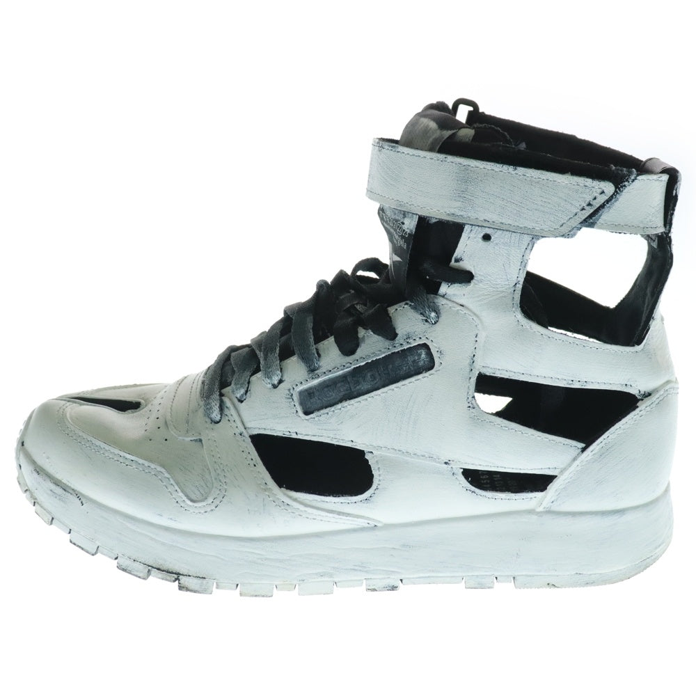 Maison Margiela 22(メゾンマルジェラ) ×Reebok PROJECT 0 CL GL Tabi リーボック プロジェクト0 タビ 足袋 ペンキペイント ハイカット スニーカー ブラック/ホワイト US9/27cm S37WS0569 GX5416