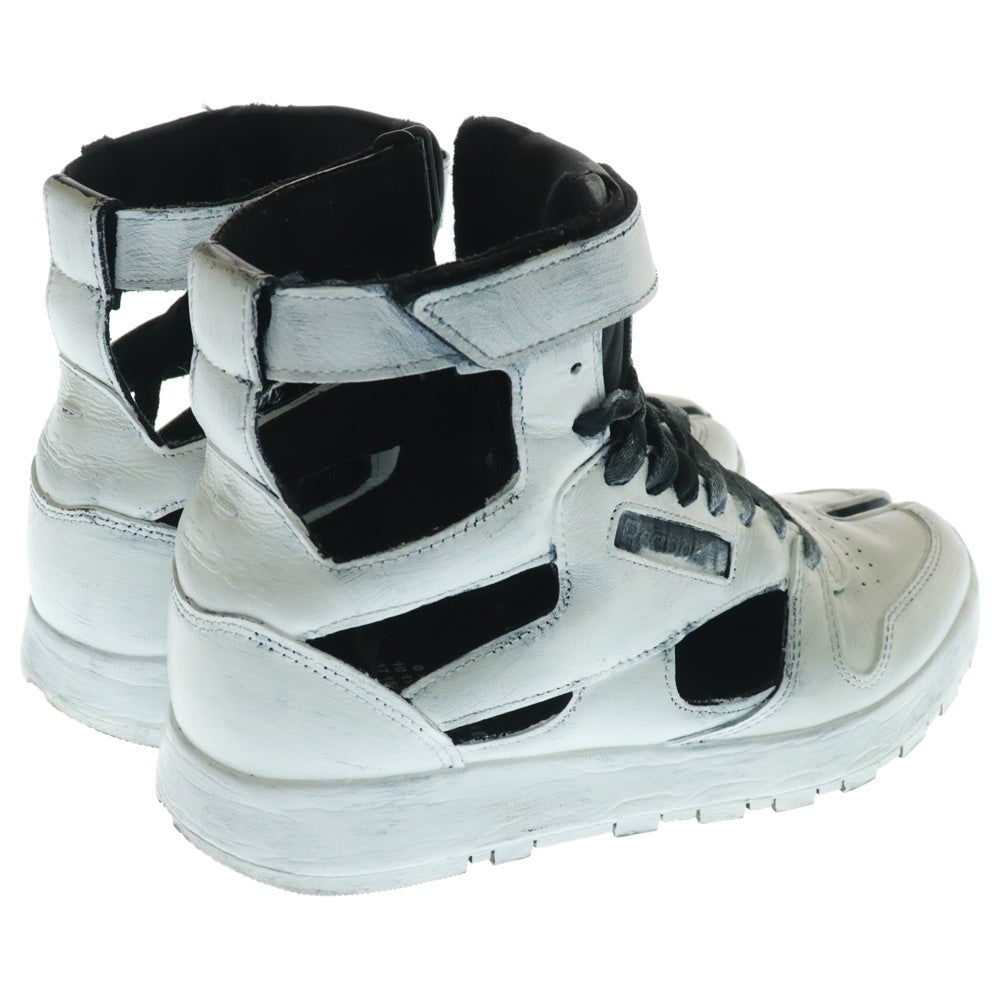 Maison Margiela 22(メゾンマルジェラ) ×Reebok PROJECT 0 CL GL Tabi リーボック プロジェクト0 タビ 足袋 ペンキペイント ハイカット スニーカー ブラック/ホワイト US9/27cm S37WS0569 GX5416