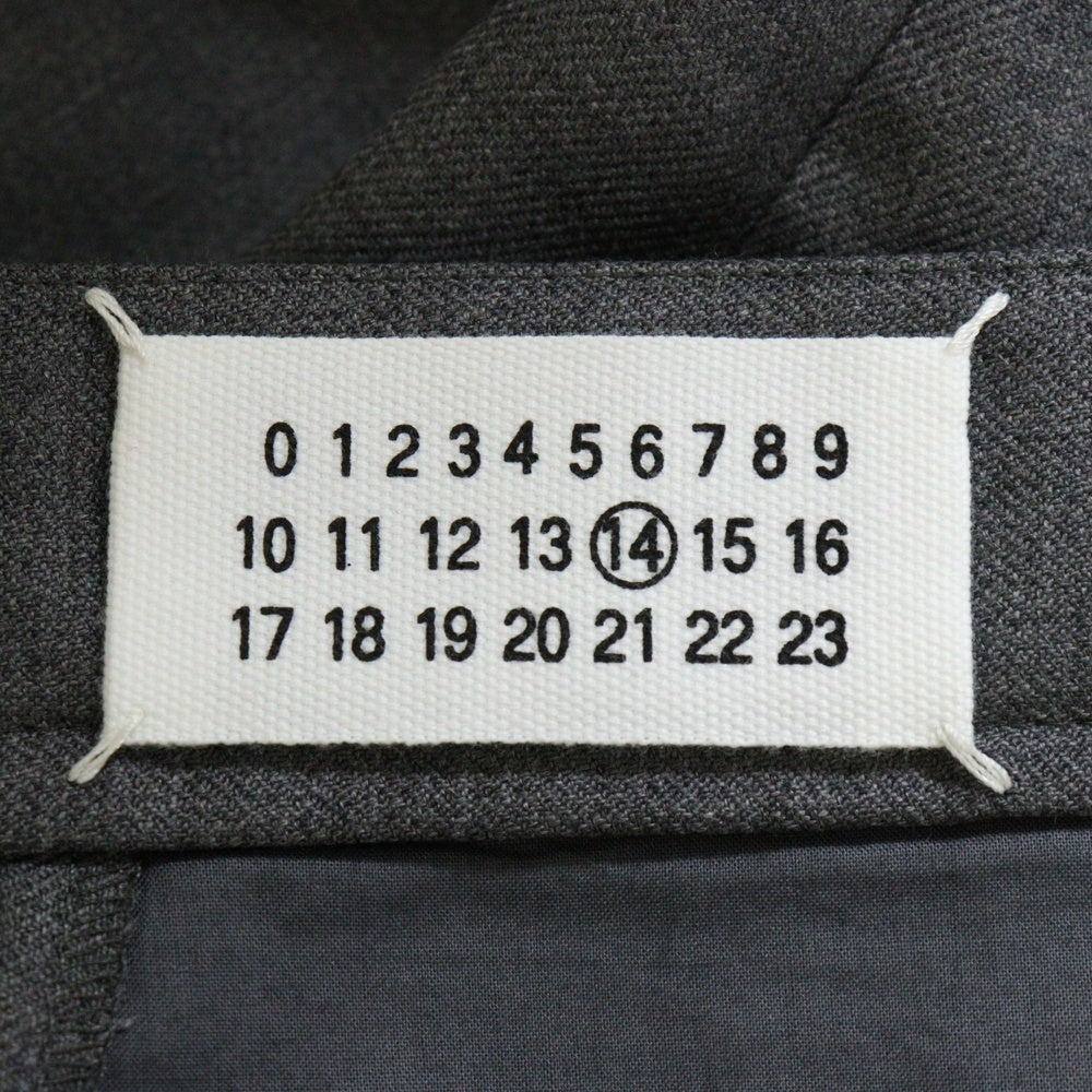 Martin Margiela 14(マルタンマルジェラ) 11AW 変形 ポケットデザイン ノータック スラックスパンツ トラウザーズ グレー S30KA0247 S39849
