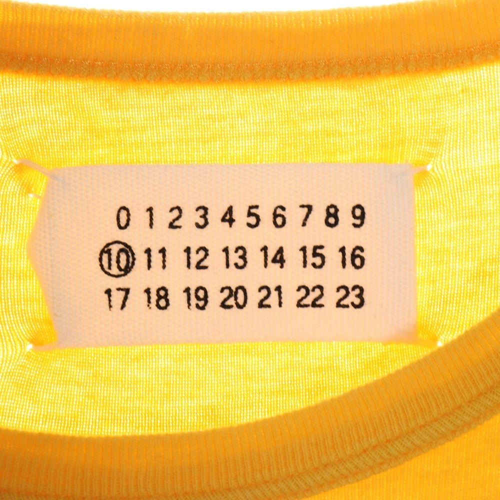 Maison Margiela 10(メゾン マルジェラ) 06AW ここのえタグ I DON'T SMOKE プリント インサイドアウト クルーネック 半袖Tシャツ カットソー イエロー 30GC023 20368