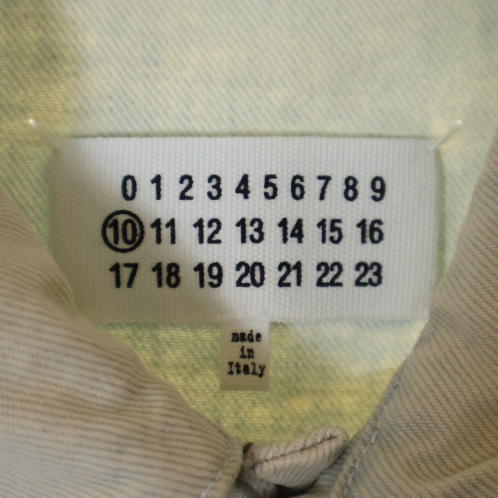 Maison Margiela 10(メゾン マルジェラ) 20SS ブリーチ加工 オーバーサイズ デニム トラッカージャケット インディゴ S30AM0512 S30561