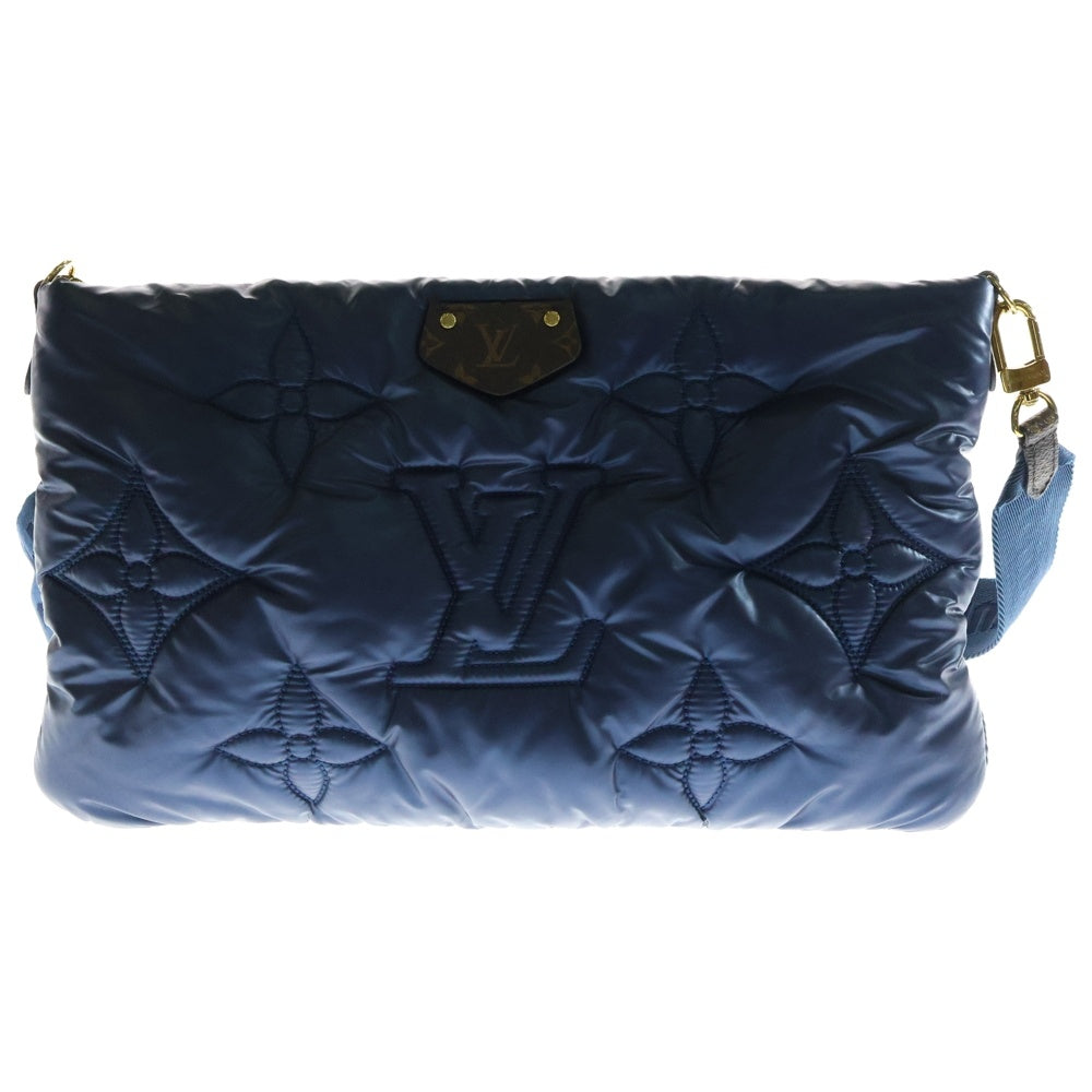 LOUIS VUITTON(ルイヴィトン) LVピロー マキシ ミュルティ ポシェットアクセソワール シルバー ネイビー M21057 ICタイプ