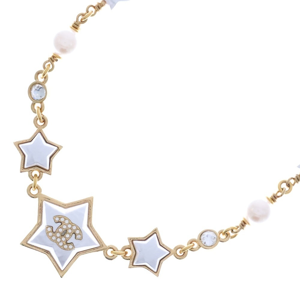 CHANEL(シャネル) チョーカー スターモチーフ パール ゴールド GP ネックレス B24C