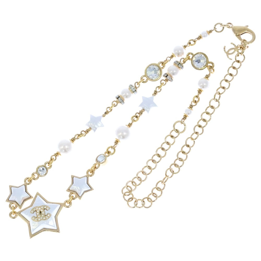 CHANEL(シャネル) チョーカー スターモチーフ パール ゴールド GP ネックレス B24C