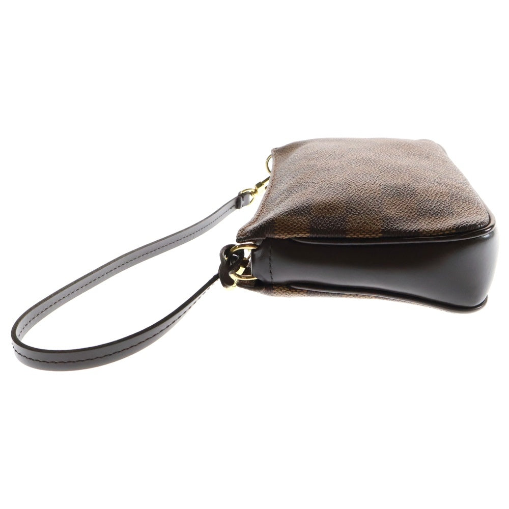 LOUIS VUITTON(ルイヴィトン) ナヴォナ ダミエ レザー ハンドバッグ アクセサリーポーチ ゴールド金具 ブラウン N51983