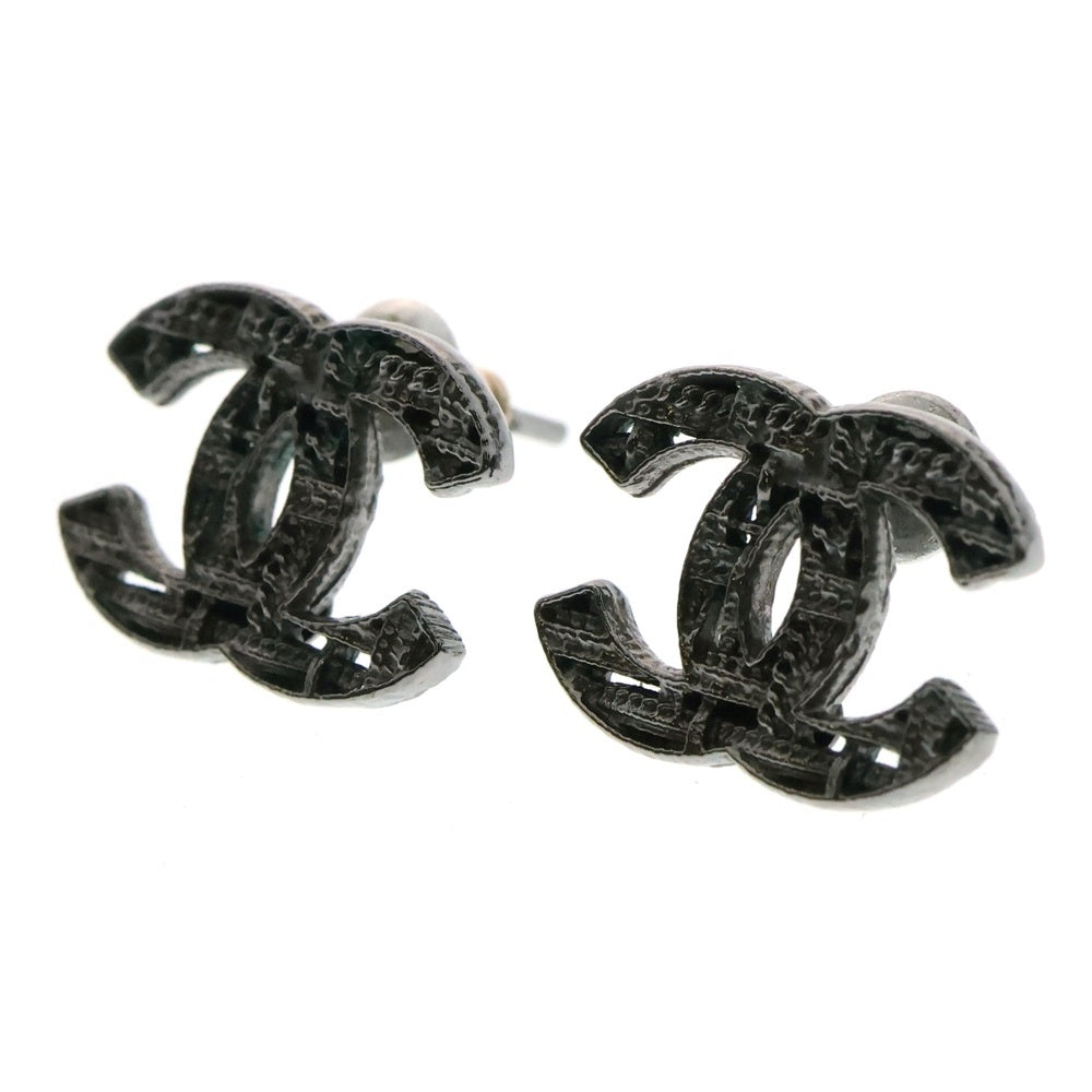CHANEL(シャネル) ココマーク ピアス シルバー メタル アクセサリー B14A